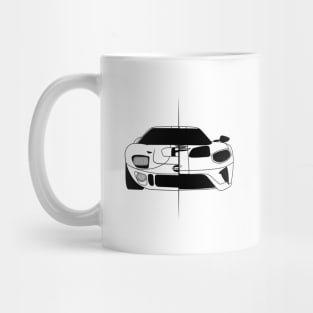 GT40 Black Outline Mug